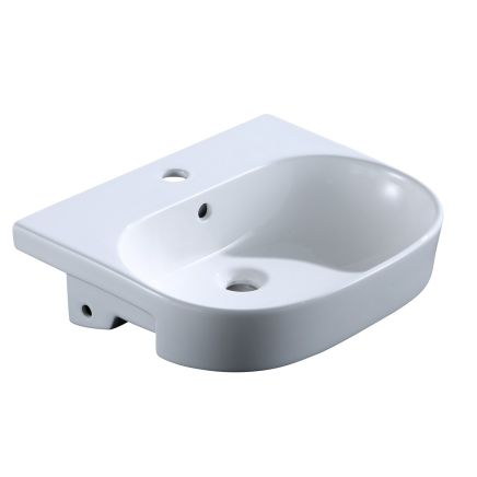 Danis Semi Recessed Right Hand Basin - 1 Tap Hole