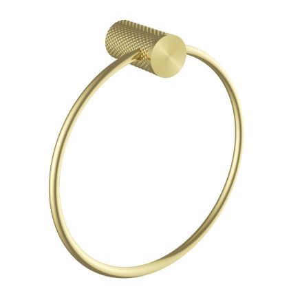 Moray Champagne Gold Knurled Towel Ring