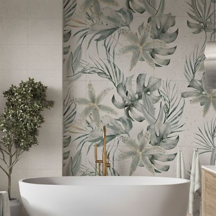Dante Blanco Decor Matt Porcelain Tile 1000x1000mm