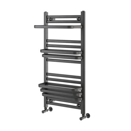 Malory Gunmetal Heated Towel Rail - 1000x500mm