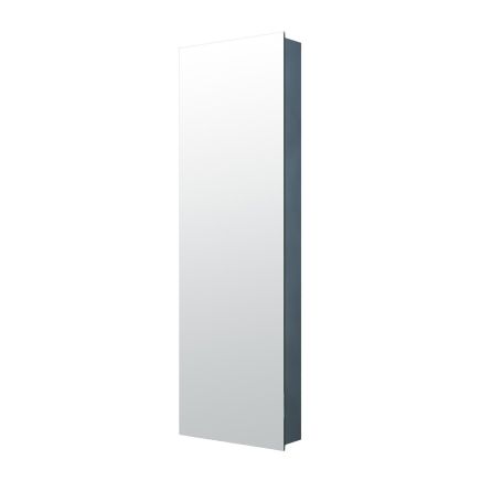 Neon Tall Mirrored Bathroom Wall Cabinet 420x1400mm