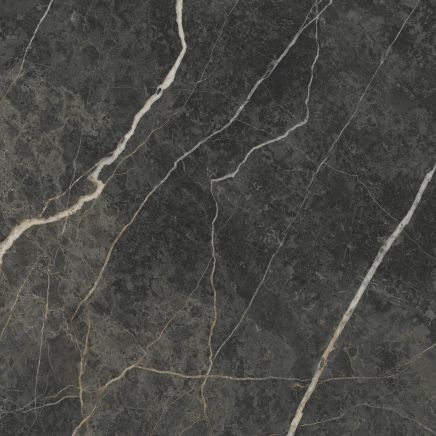 Lyons Black Marble Matt Porcelain Tile 900x900mm