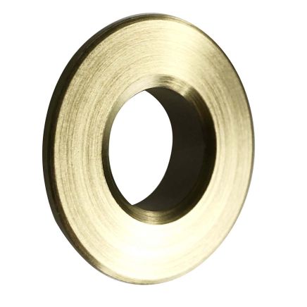Brushed Gold Round Basin Overflow Cover