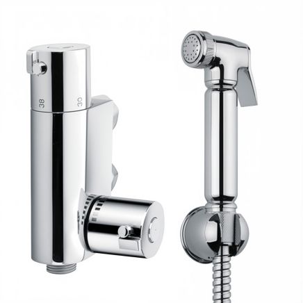 Chrome Douche with Thermostatic Mixer Valve