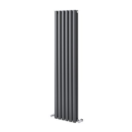 Islington Grey Double Vertical Radiator 1500x350mm