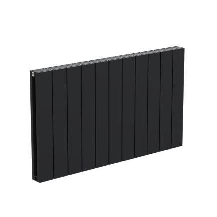 Tesoro Black Textured Double Reversible Aluminium Radiator 600x1045mm
