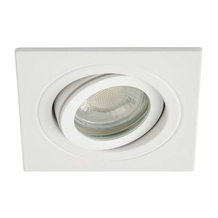Leo White Tiltable Square Downlight