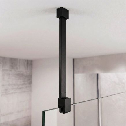 Oxford Black Shower Screen Ceiling Support Arm 800mm