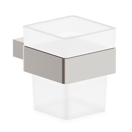 Elora Brushed Nickel Toothbrush Tumbler and Holder