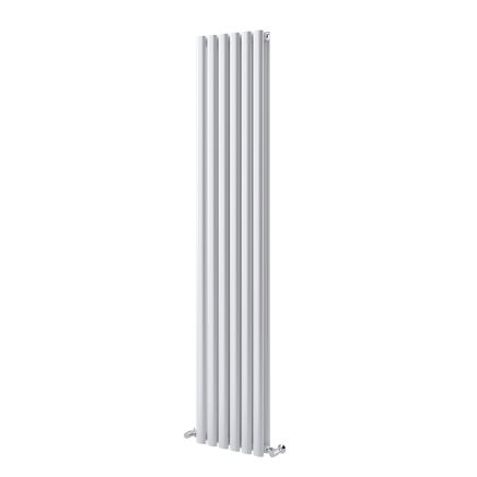 Islington White Double Vertical Radiator 1200x472mm