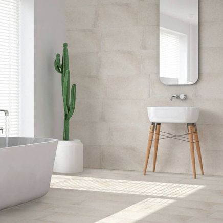Porta Ivory Porcelain Stone Effect Tile - 300x600mm
