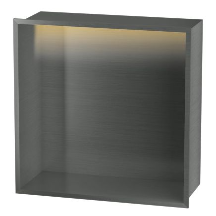 Montaro Gunmetal LED Shower Niche 300x300mm