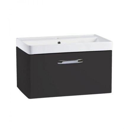 Tavistock Compass Gloss Clay Wall Hung Vanity Unit with Ceramic Basin 800mm