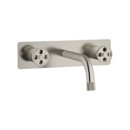 Urban Brushed Nickel Wall Mounted Bath Tap