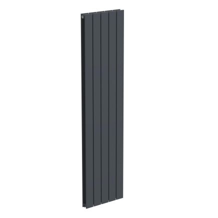 Livio Anthracite Vertical Double Panel Aluminium Radiator 1800x450mm
