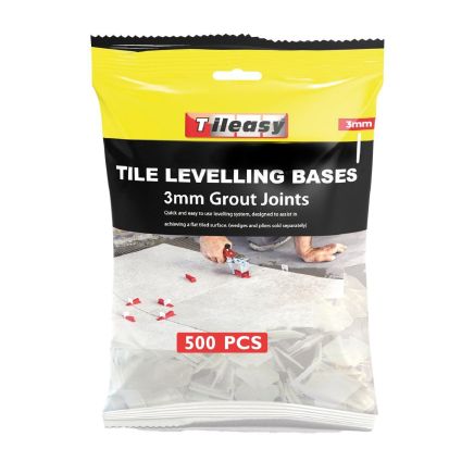Tileasy 3mm Tile Levelling Wedge Bases (Pack of 500)