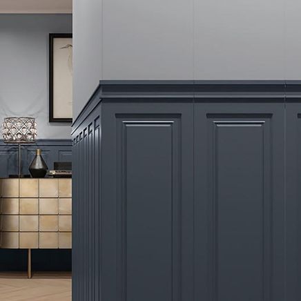 Braxton Indigo Matt Ceramic Border Tile - 75x300mm