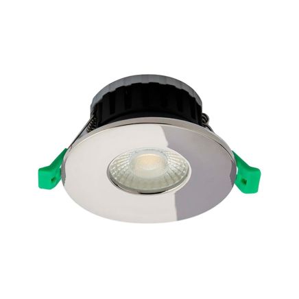 Vega Chrome IP65 Fire-Rated Fixed LED Downlight