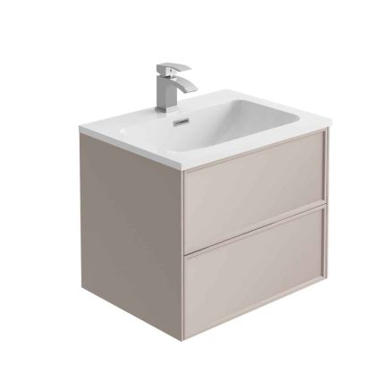 Kendal French Blush Wall Hung Vanity Unit 600mm