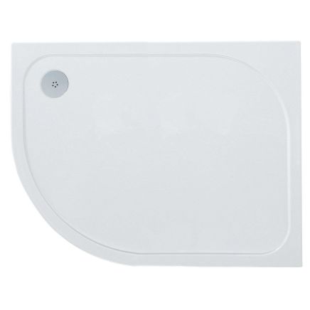 Low Profile Left Hand Offset Quadrant Shower Tray 1000x900mm