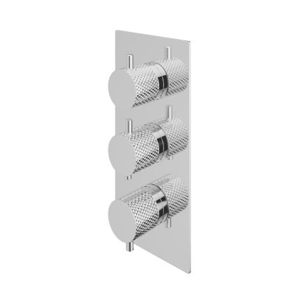 Moray Chrome Thermostatic Concealed Dual Outlet Shower Valve