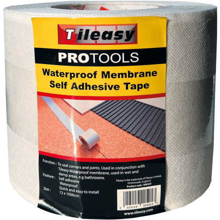 Tileasy Waterproof Membrane Self Adhesive Tape, 10m