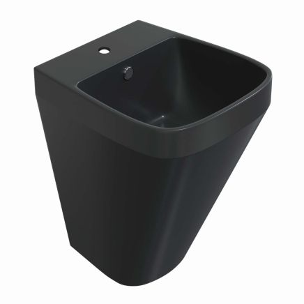 Belgrove Matt Black Wall Hung Basin