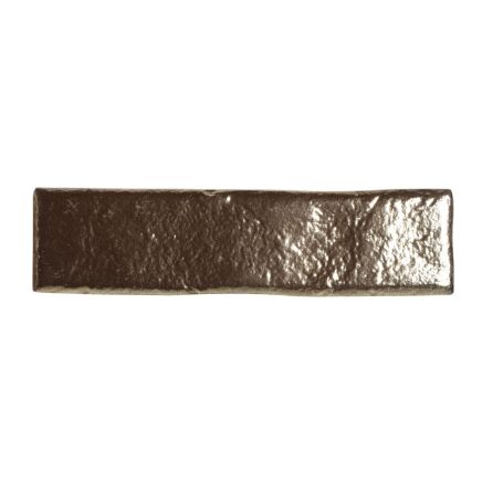 Orient Silver Metallic Porcelain Brick Tile 70x280mm