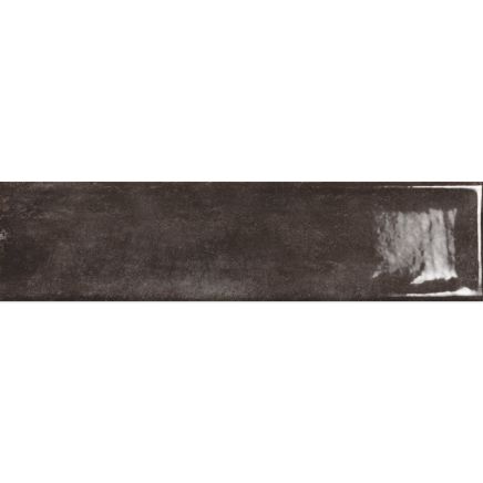 Navajo Noir Gloss Ceramic Brick Tile 75x300mm