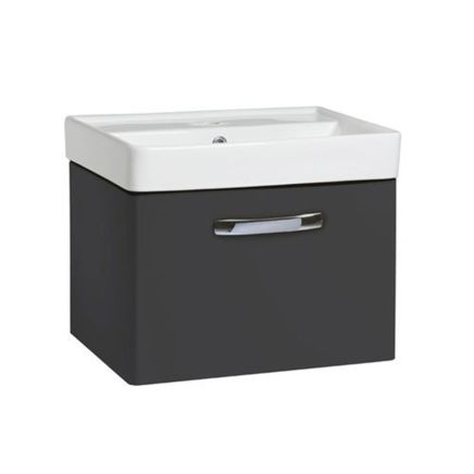 Tavistock Compass Gloss Clay Wall Hung Vanity Unit with Ceramic Basin 500mm