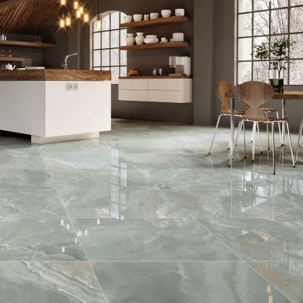 Opal Crystal Green Onyx Porcelain Tile 600x1200mm