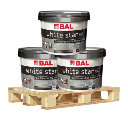BAL White Star Plus Ready Mixed Adhesive – 10L (Pallet Deal - 44 Tubs)