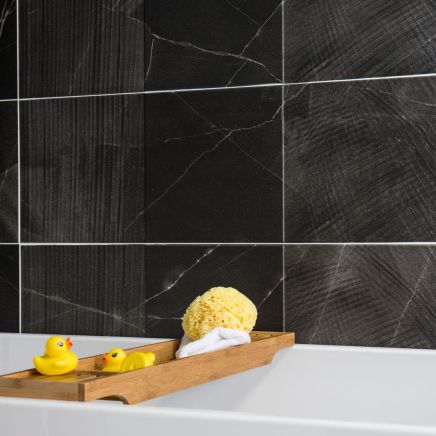 Veer Anthracite Matt Ceramic Stone Tile - 300x900mm