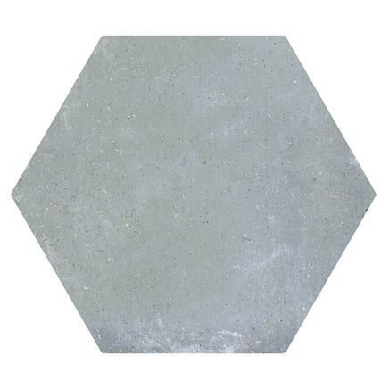 Terraza Blue Terracotta Matt Porcelain Hexagon Tile - 240x200mm