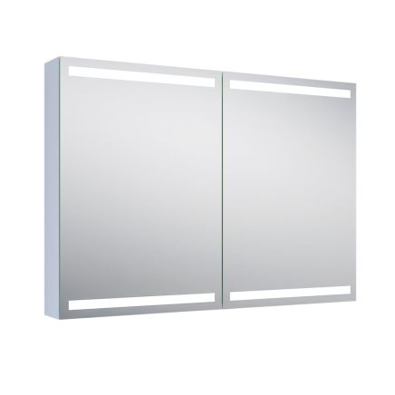 Corton Motion Sensor Illuminated LED Mirrored Bathroom Wall Cabinet 700x1000mm