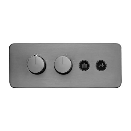 Lux Gunmetal Dual Outlet Concealed Shower Valve