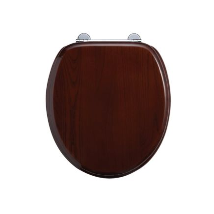 Burlington Mahogany Soft Close Toilet Seat