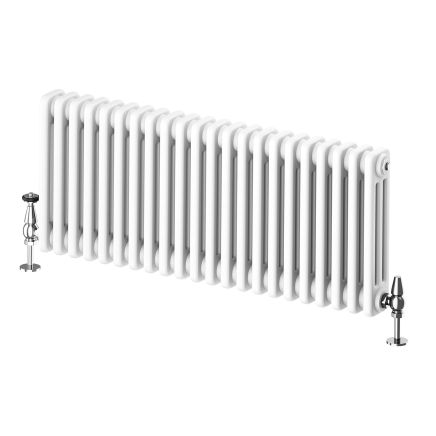 Upton White Triple Horizontal Column Radiator - 400x1010mm
