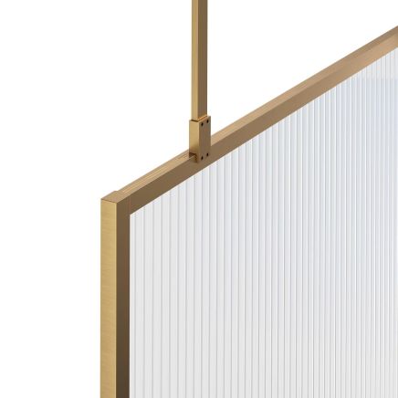 Amien Brushed Gold Shower Screen Ceiling Support Arm 800mm