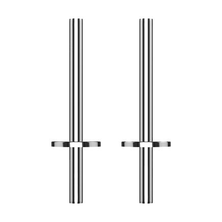 Chrome Pipe Connector and Collar Kit 200mm