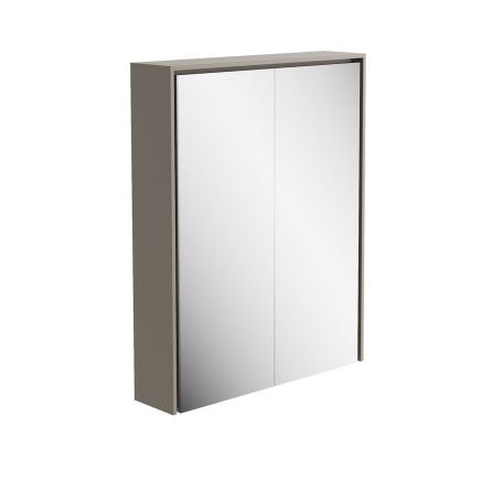 Newbury French Grey LED Mirrored Wall Cabinet 550x700mm
