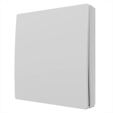 White One Way Kinetic-Push Light Switch with Receiver
