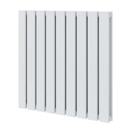 Perth White Double Vertical Flat Panel Radiator 600x680mm