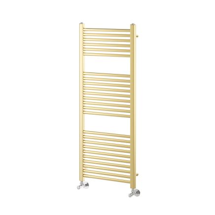 Neptune Brushed Gold Heated Towel Rail 1200x600mm