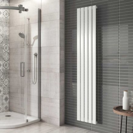 Perth White Single Vertical Flat Panel Radiator 1800x340mm