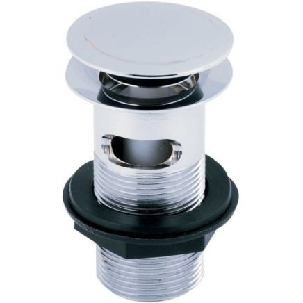 Chrome Click Clack Slotted Basin Waste