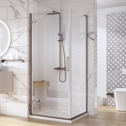 Lanka Gunmetal Shower Side Panel