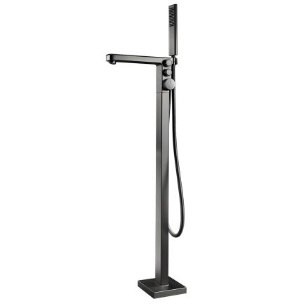 Baylin Gunmetal Freestanding Bath Shower Mixer Tap