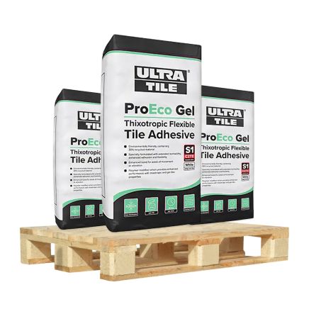 UltraTile ProEco Gel Flexible Wall & Floor Tile Adhesive - 20kg (Pallet Deal - 54 Bags)