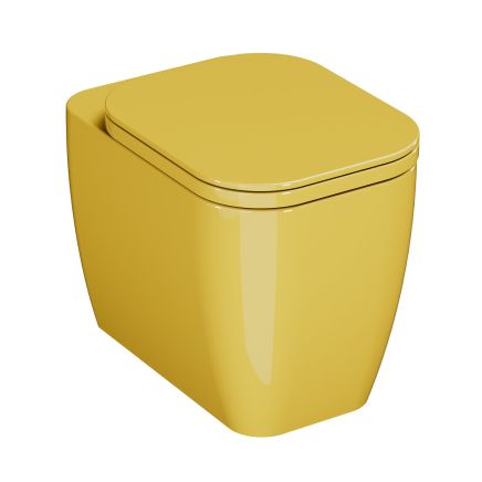 Micheli Narciso Rimless Back to Wall Toilet with Soft Close Seat